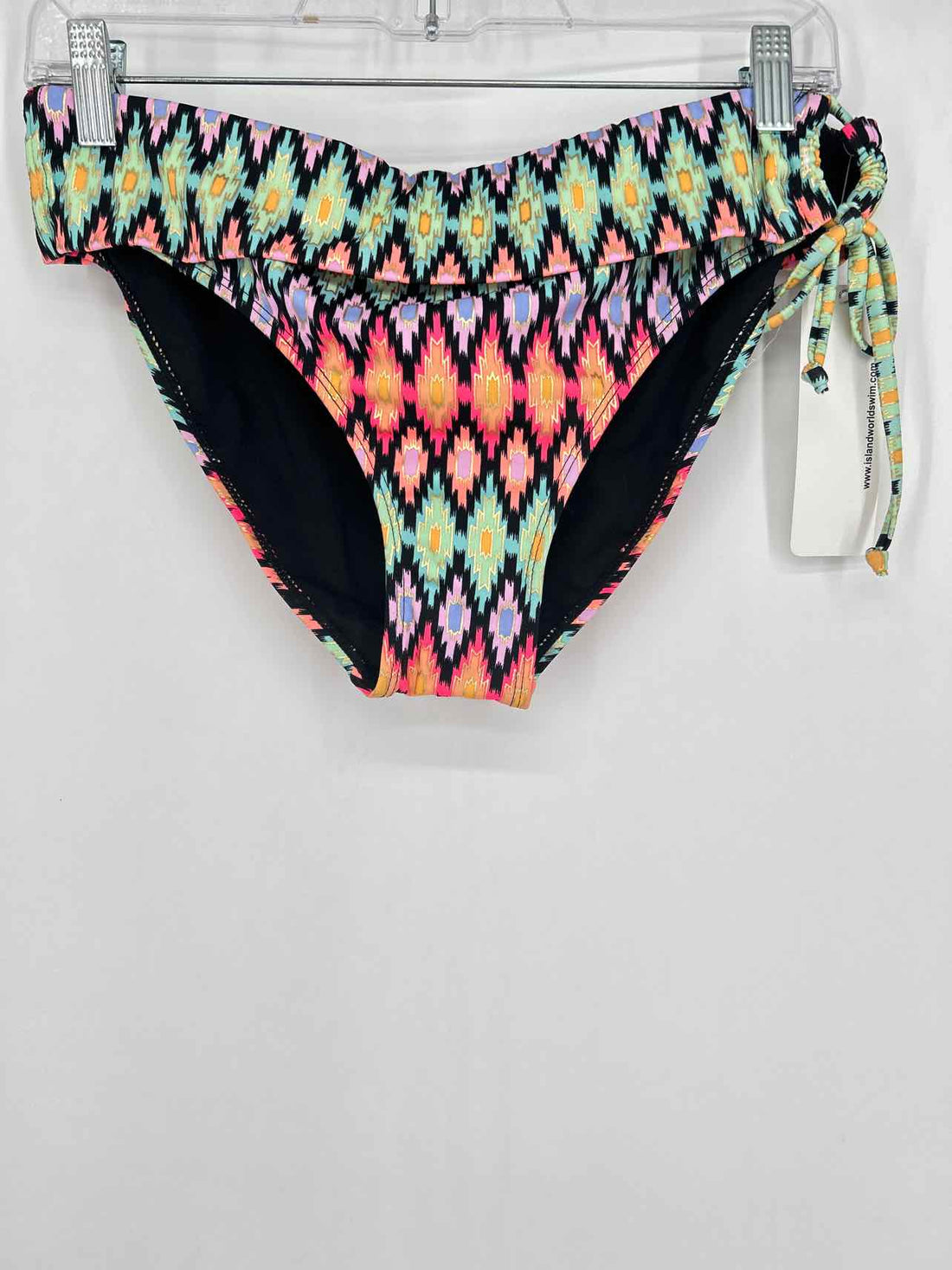 Antiqua Size M/XL Black Multi Color NWT Swimsuit 2 Piece