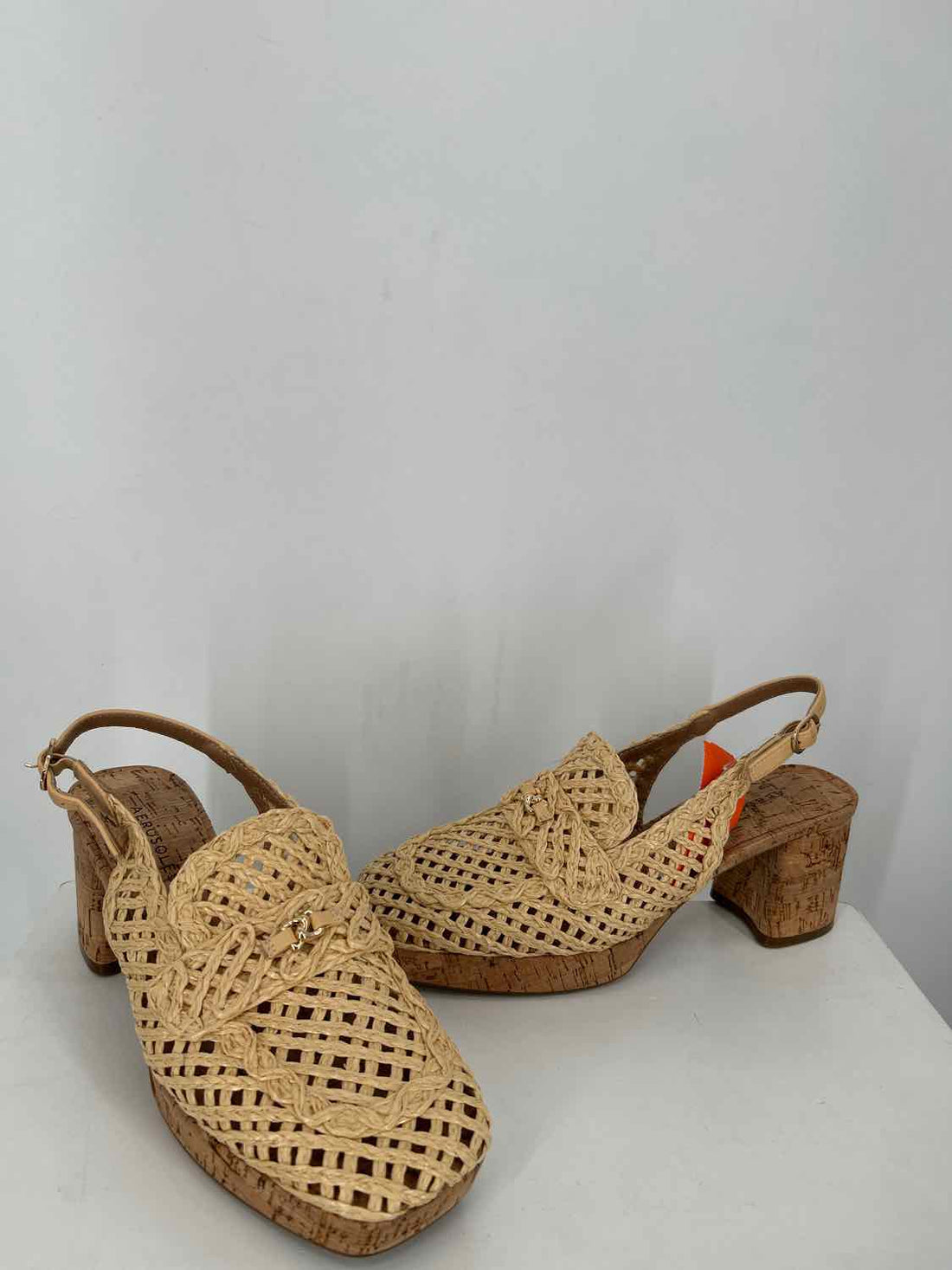 Aerosoles Women Size 8.5 Rattan Cork Heels