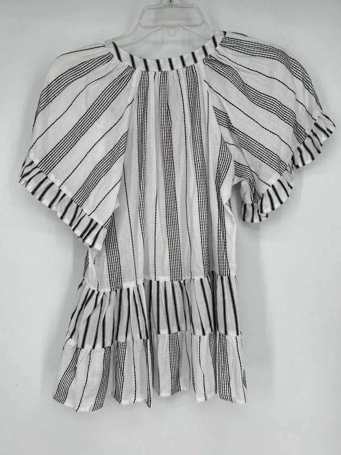 Philosophy Size XS White & Black Striped NWT Short Sleeve