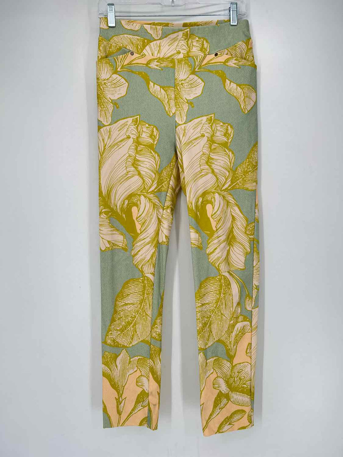 Jean-Pierre Klifa Size M Blue & Green Print Pants