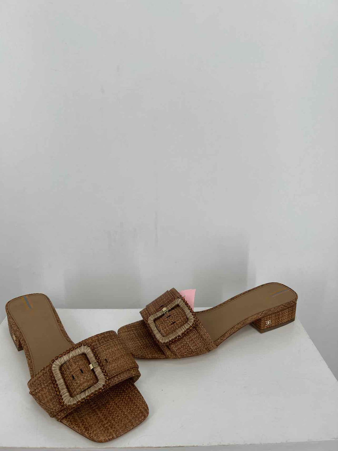 Sam Edelman Women Size 8.5 Brown Raffia Sandals