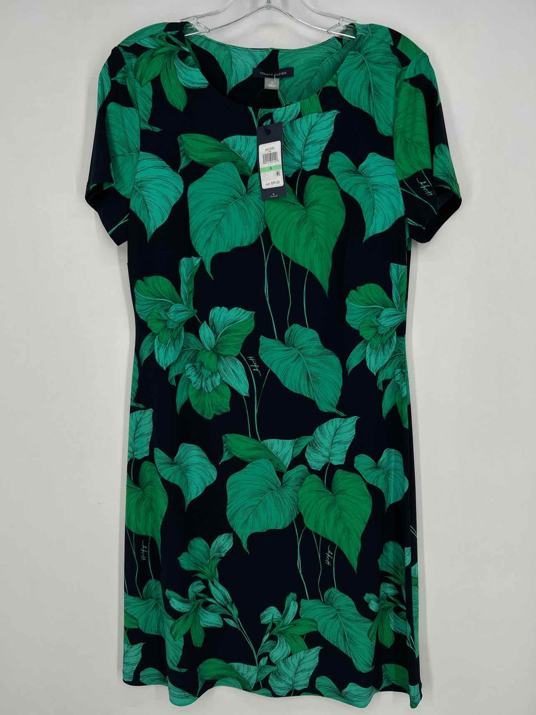 Tommy Hilfiger Size 8 Navy & Green NWT Dress