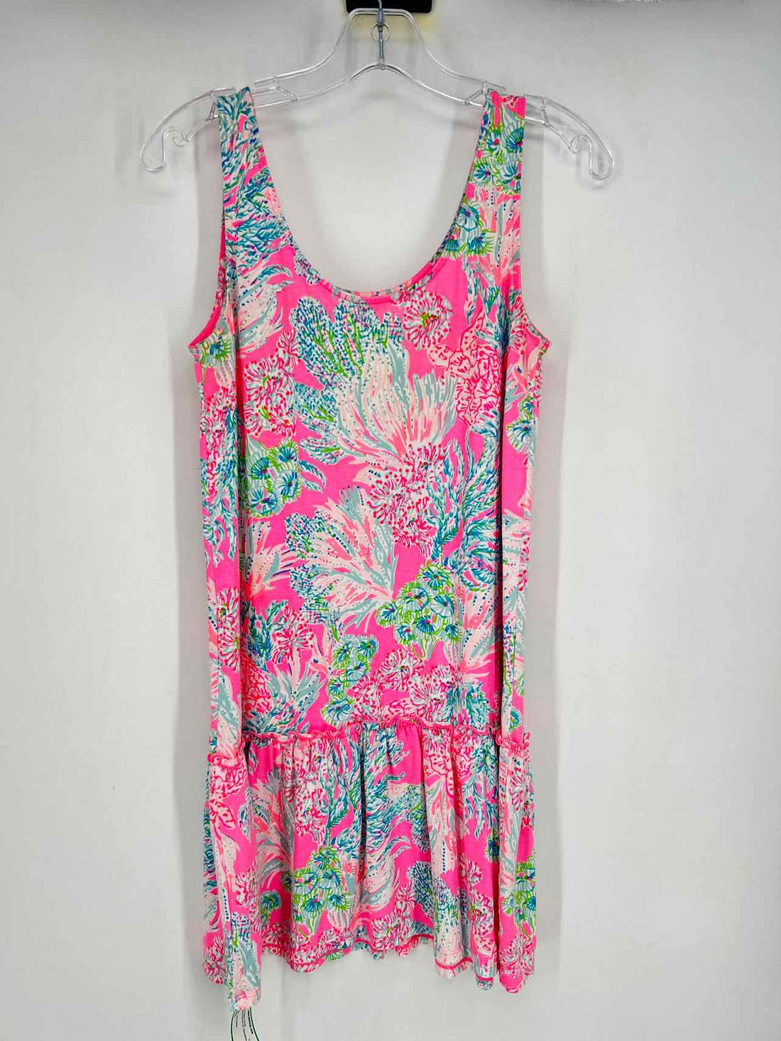 Lilly Pulitzer XS Neon Pink Print Sleeveless Lilly Pulitzer Dress