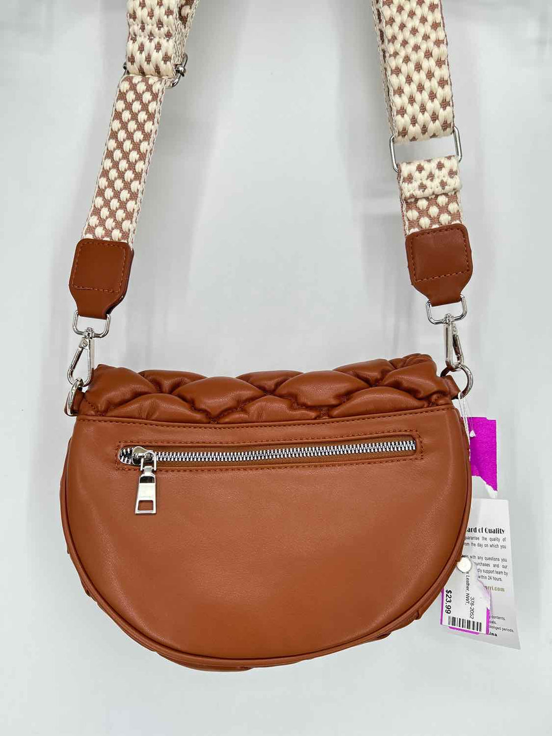 Eslcorri Brown Faux Leather NWT Crossbody