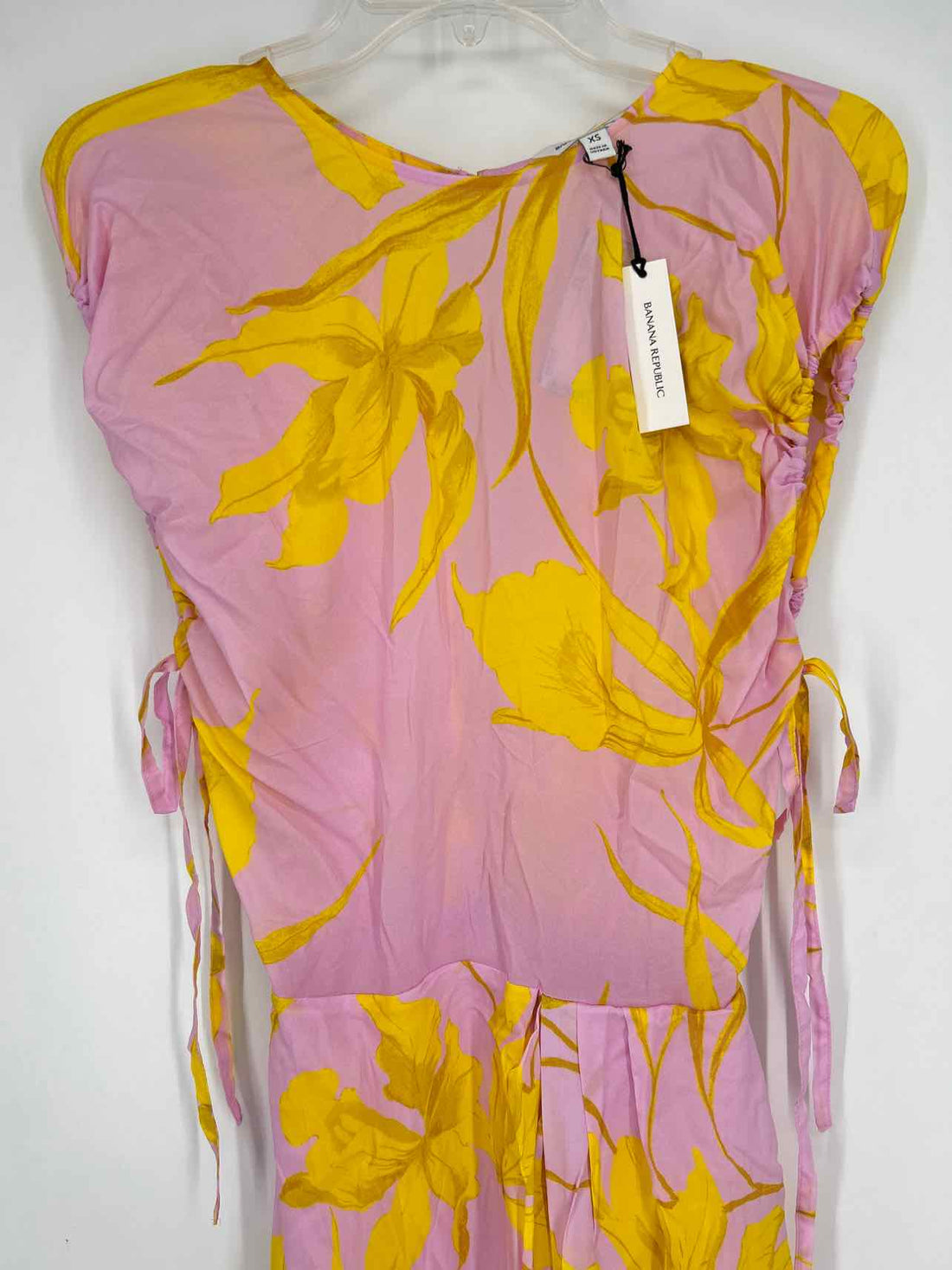 Banana Republic Size XS Light Purple & Yellow Floral NWT Dress