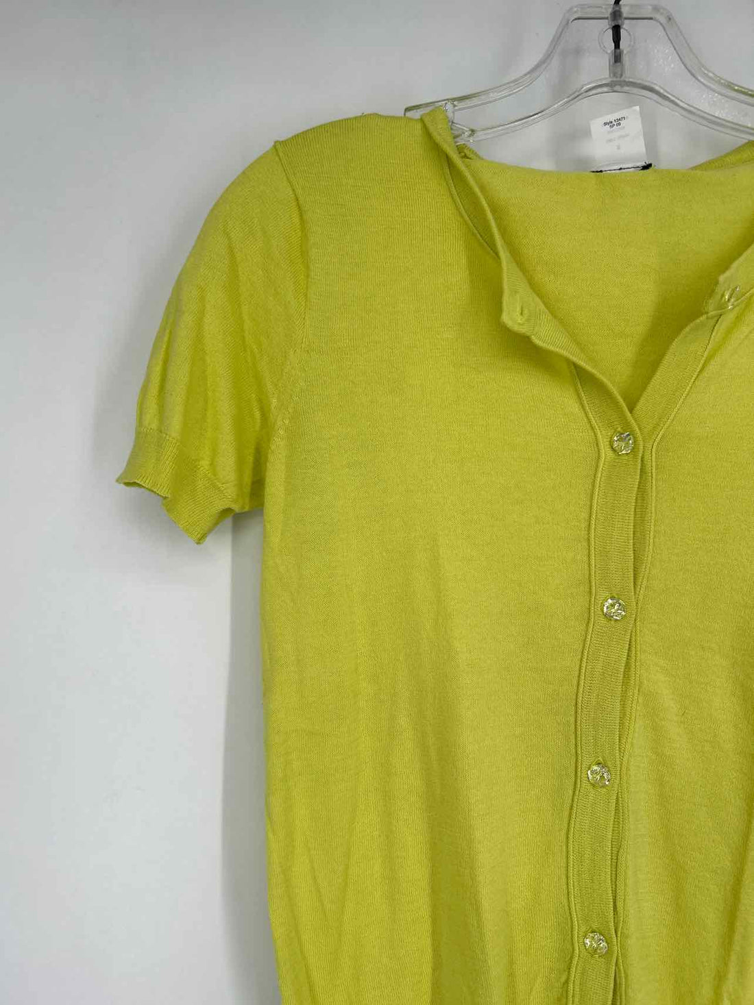 J Crew Size S Light Yellow Green Short Sleeve
