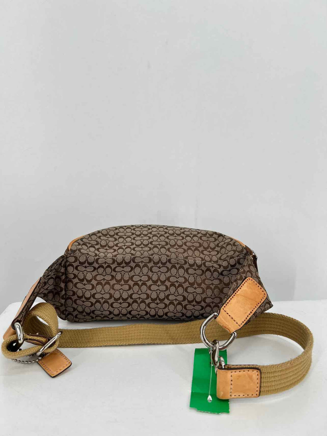 Coach Brown Signature Canvas/Leather Pre Owned Belt Bag