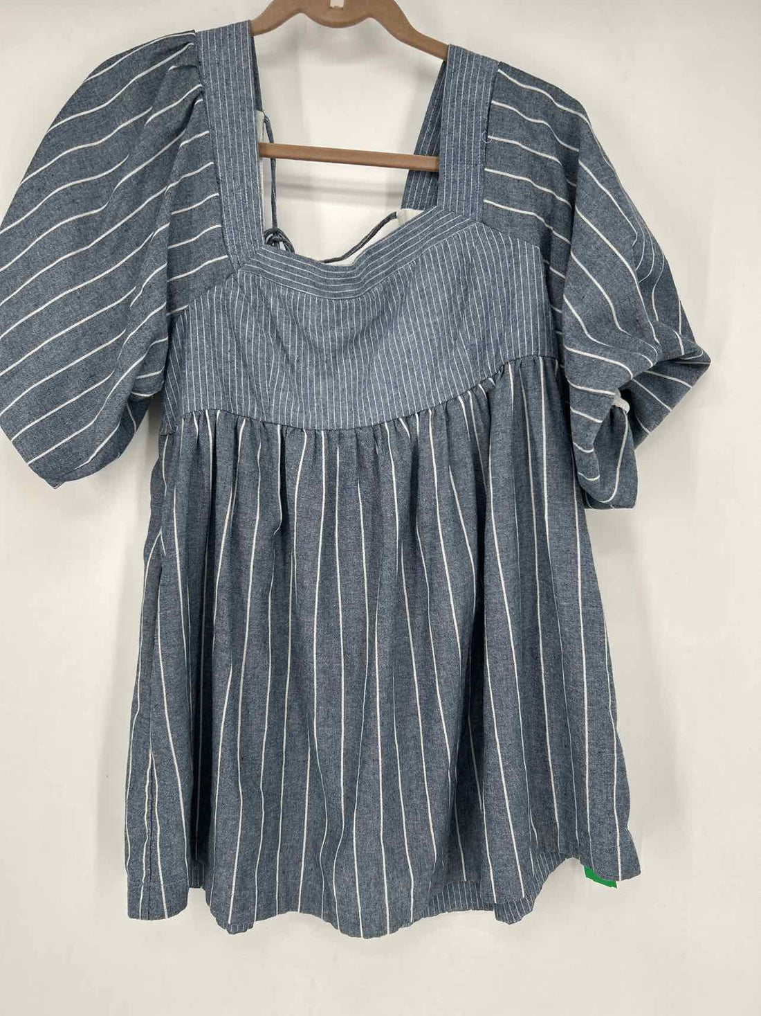 Free People Size M Navy & White Striped Dress