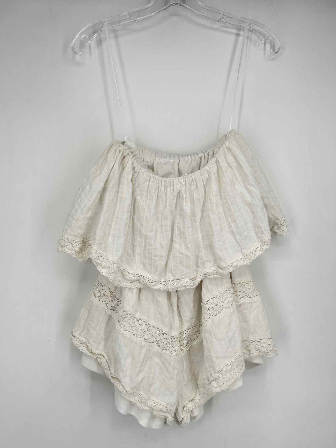Altard State Size XS White Sleeveless Rompers