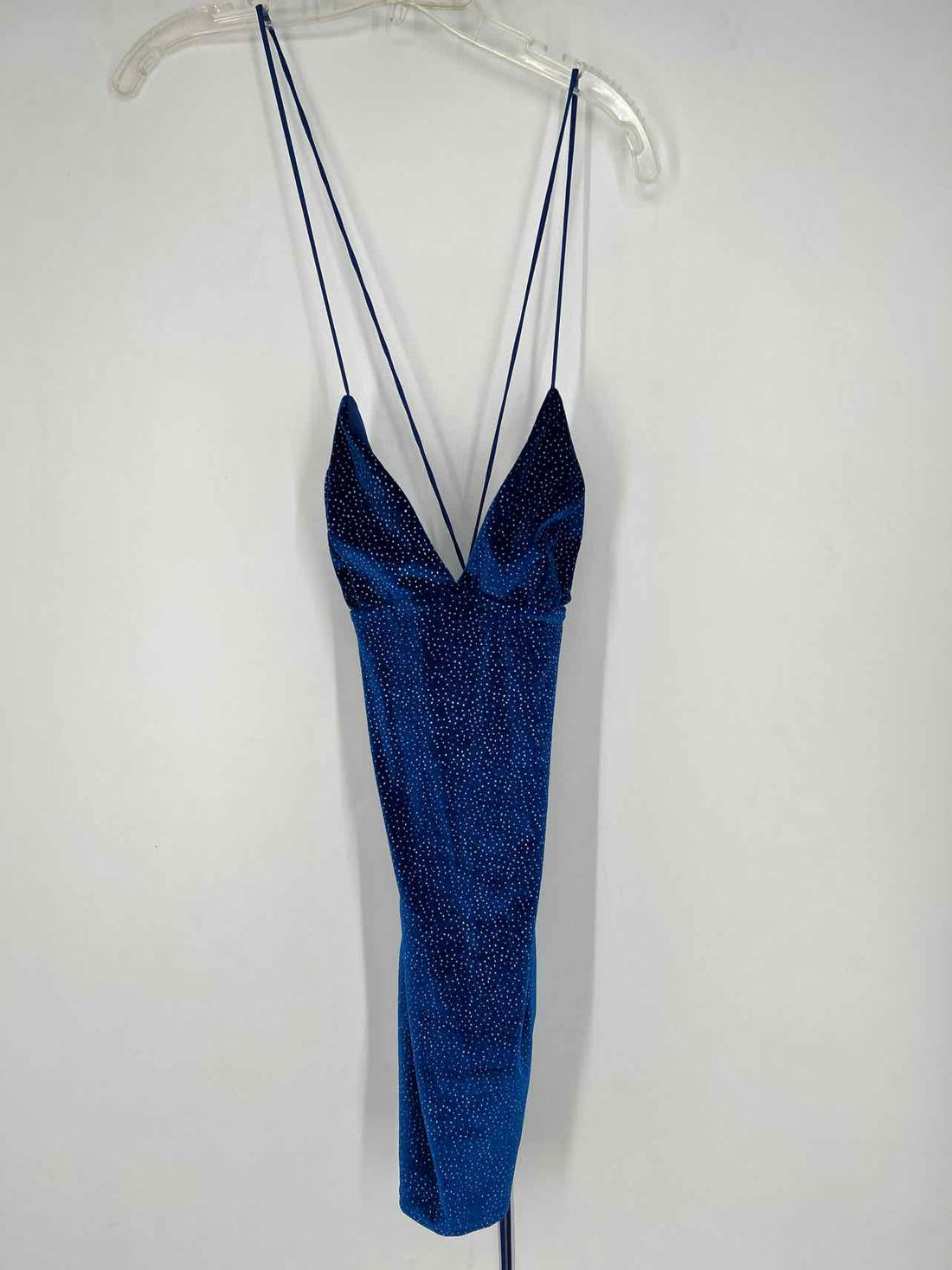 Lucy in the Sky Size S Dark Blue Velvet Sleeveless Dress