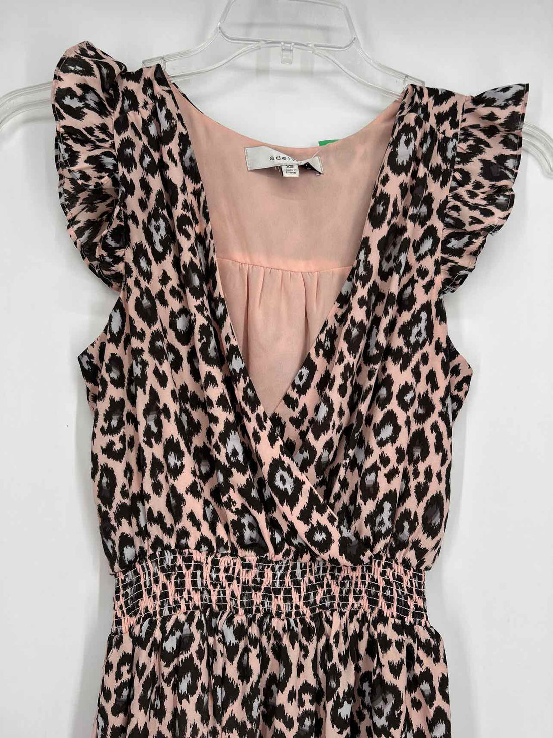 Adelyn Rae Size XS Pink Leopard Dress
