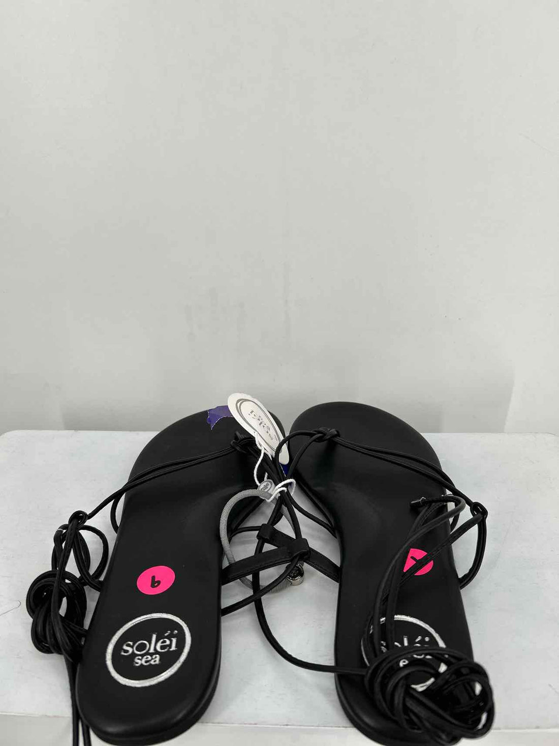 Solei Sea Women Size 9 Black NWT Sandals a
