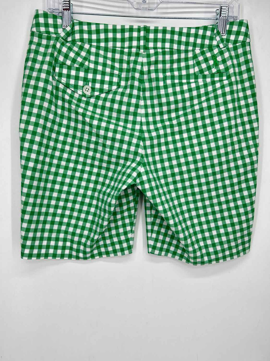 Polo By Ralph Lauren Size 6 Green Gingham Shorts