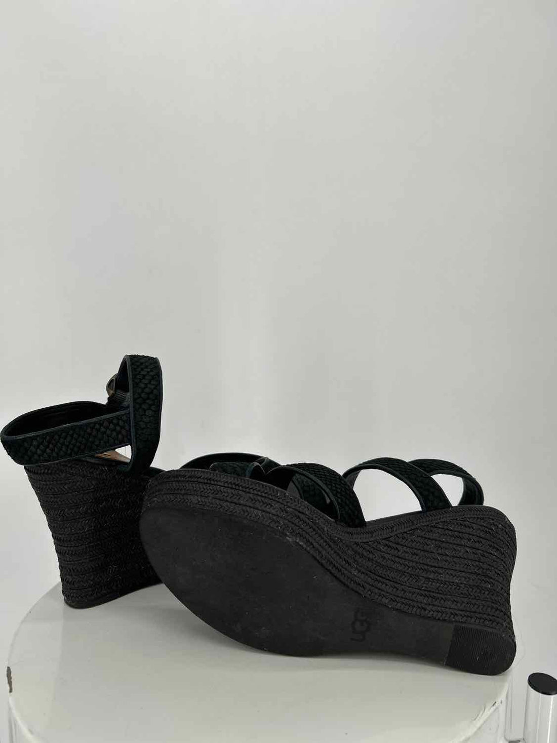 Ugg Women Size 8.5 Black Wedges