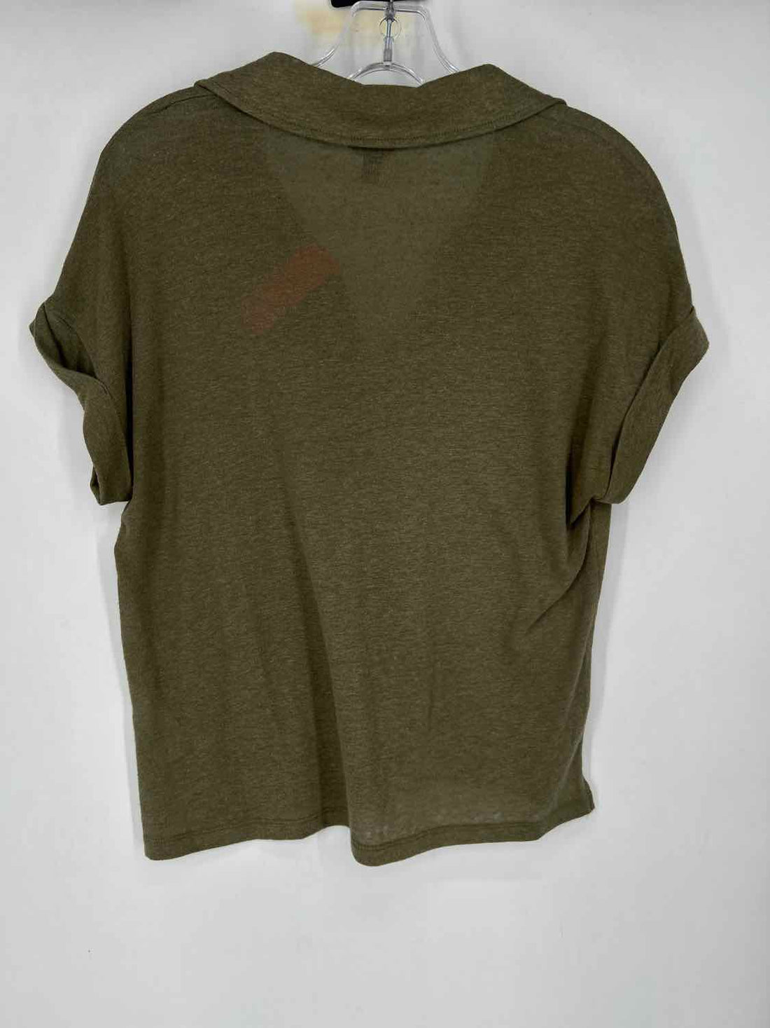 Banana Republic Size XS Green Linen Short Sleeve