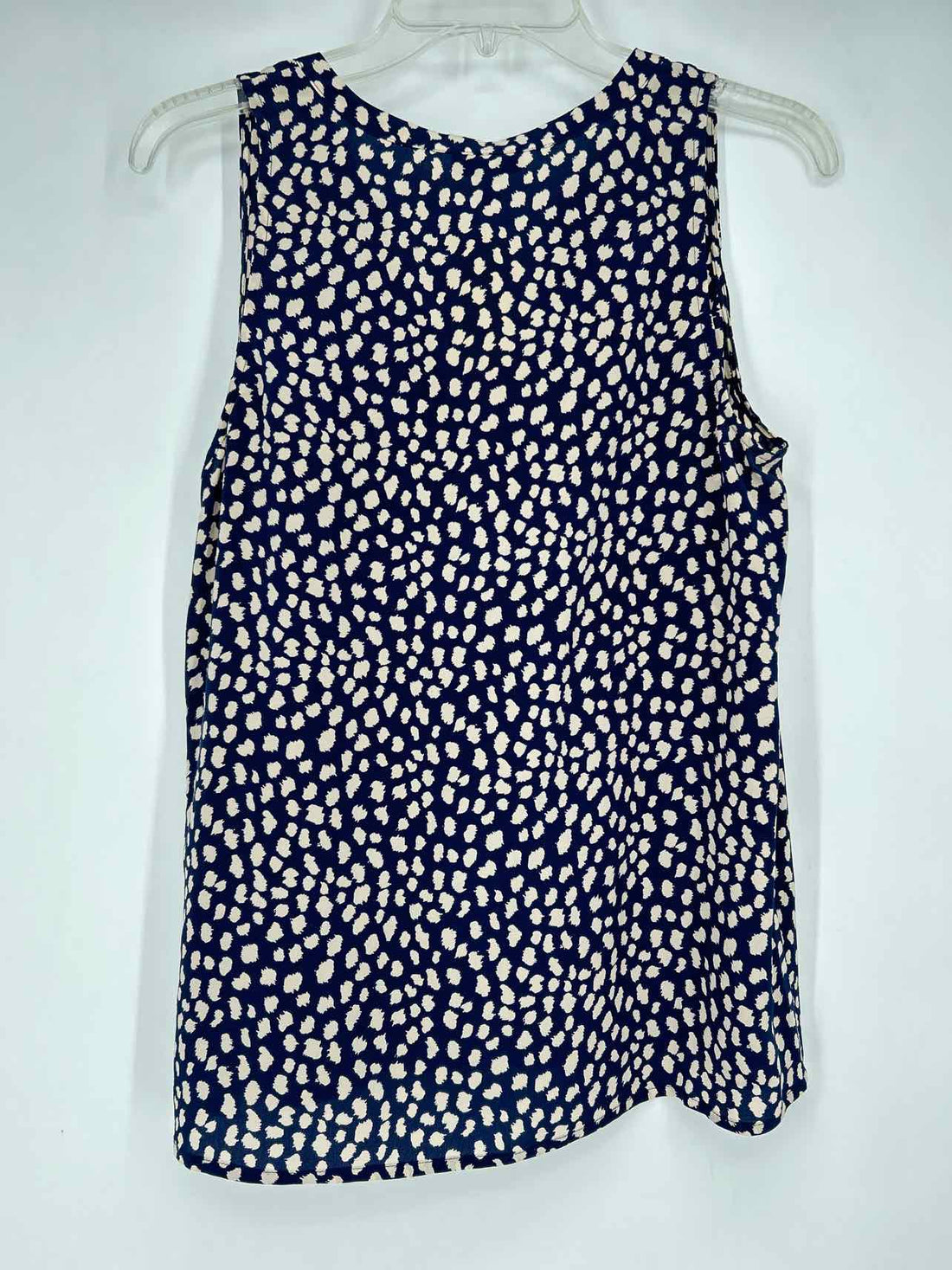Joie Size S Navy & Cream Silk Tank Top