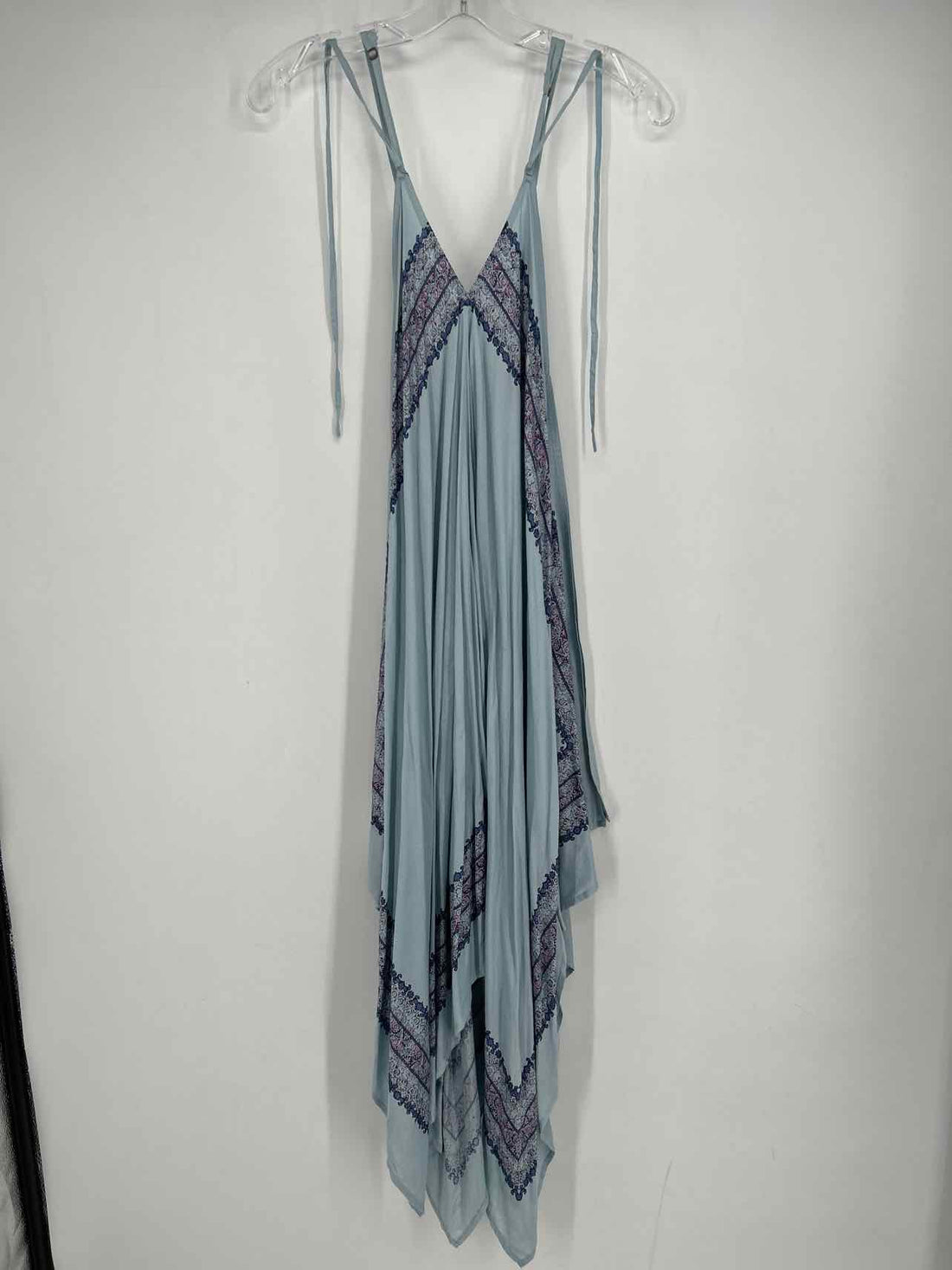 Oneil Size M Dusty Blue Print Dress