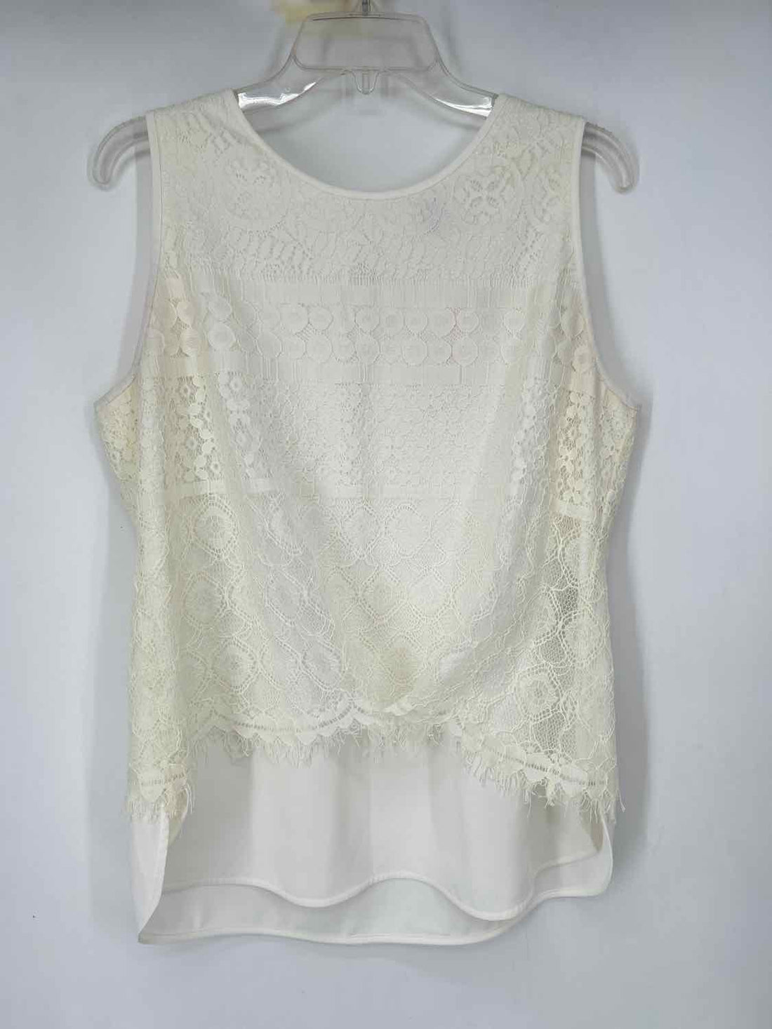 Chicos Size 1(M) White Active Tops
