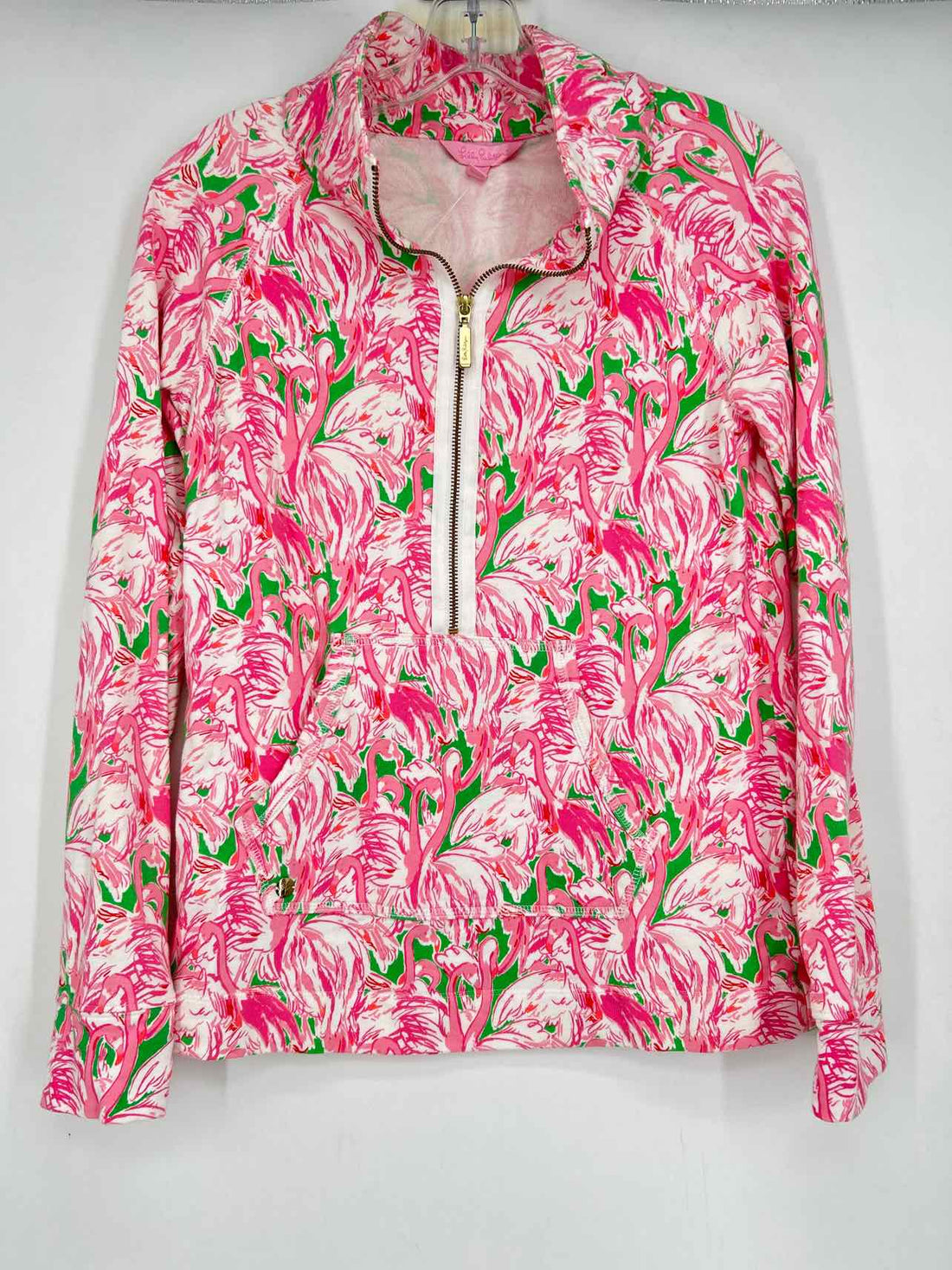 Lilly Pulitzer S Pink & Green Long Sleeve Lilly Pulitzer Top