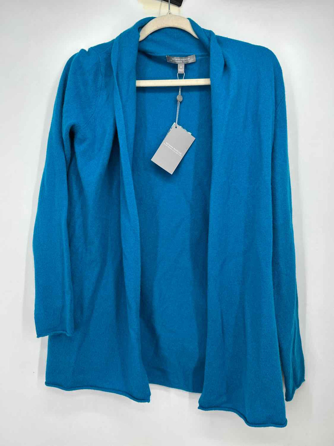 Neiman Marcus Size M Bright Blue Cashmere NWT Cardigan