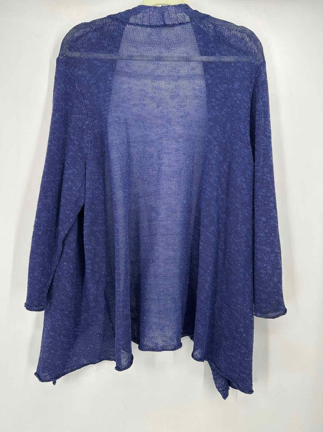 Eileen Fisher Size 3X Purple Linen Blend Cardigan