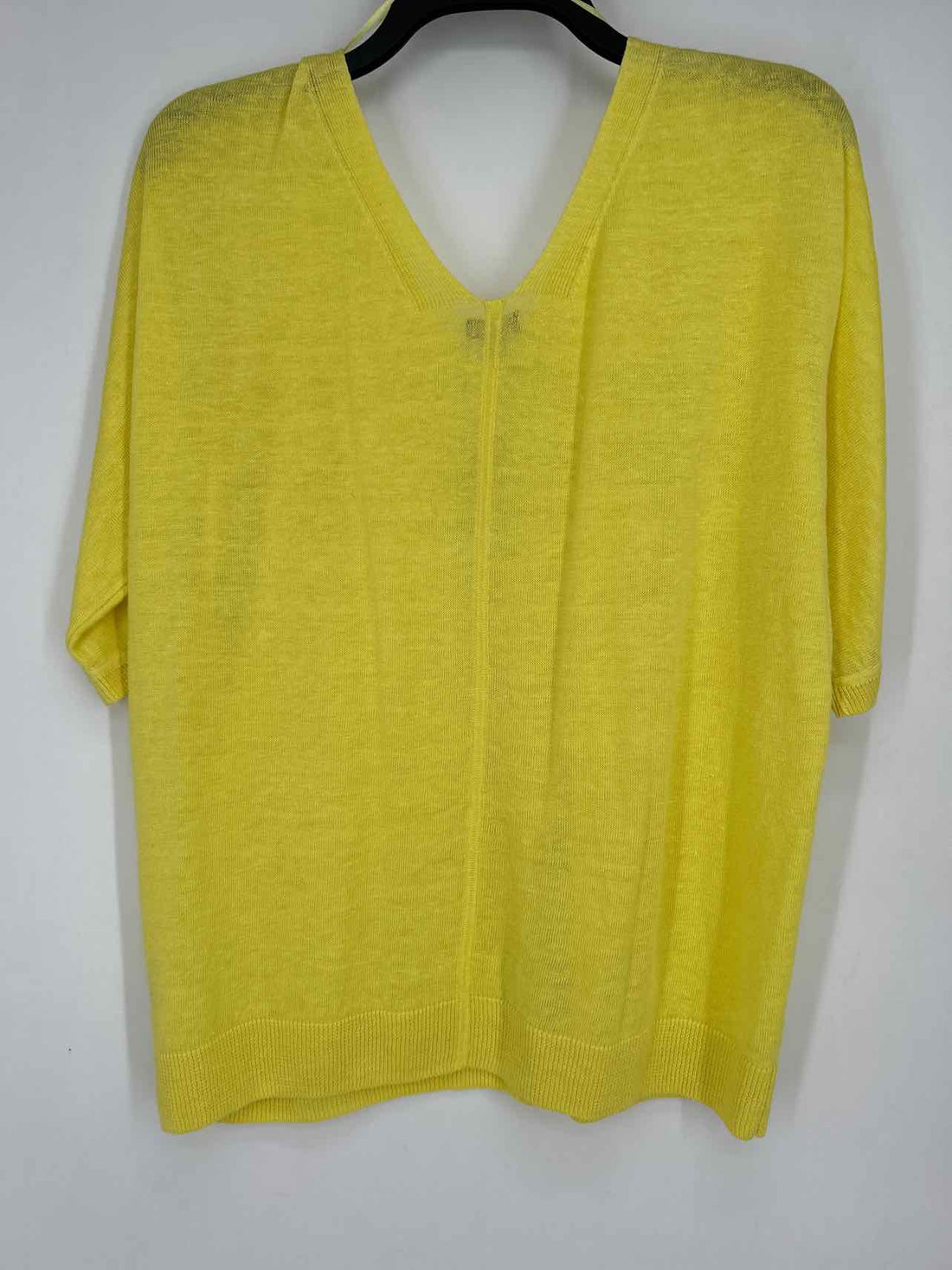 Talbots Size L Bright Yellow Short Sleeve
