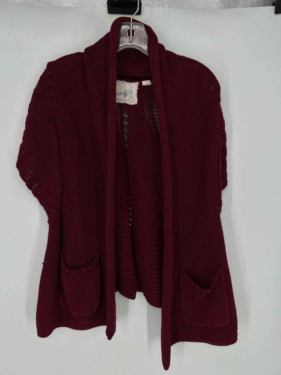 Angel of the North Size XS/S Burgandy Cardigan