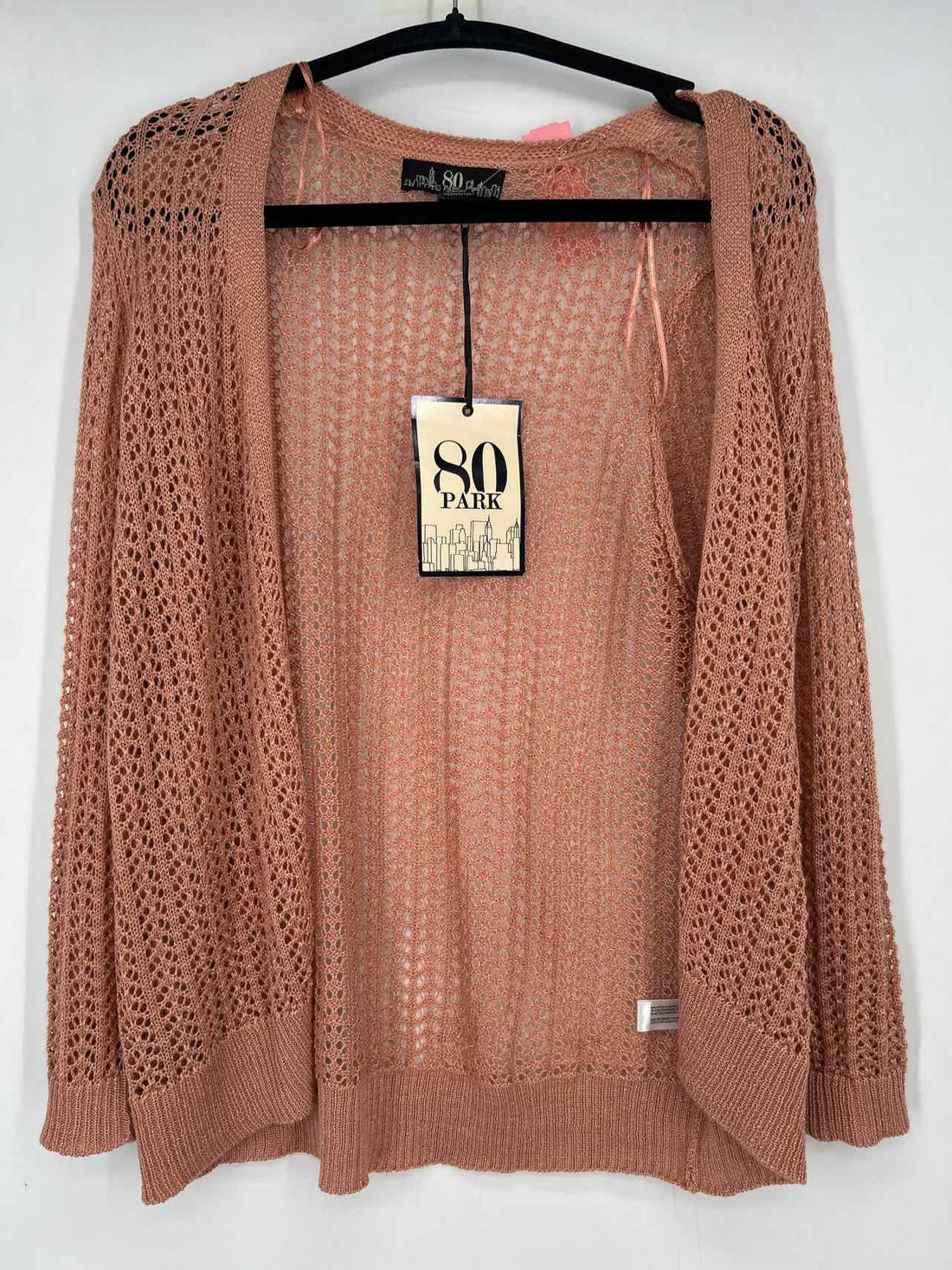 80 Park Size XL Rose NWT Cardigan