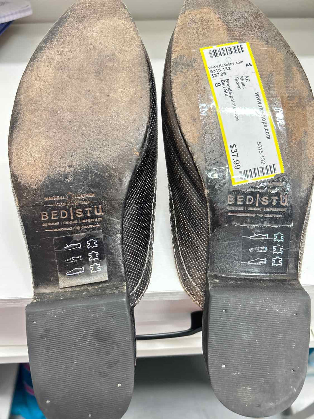 Bed Stu Women Size 8 Brown Mules