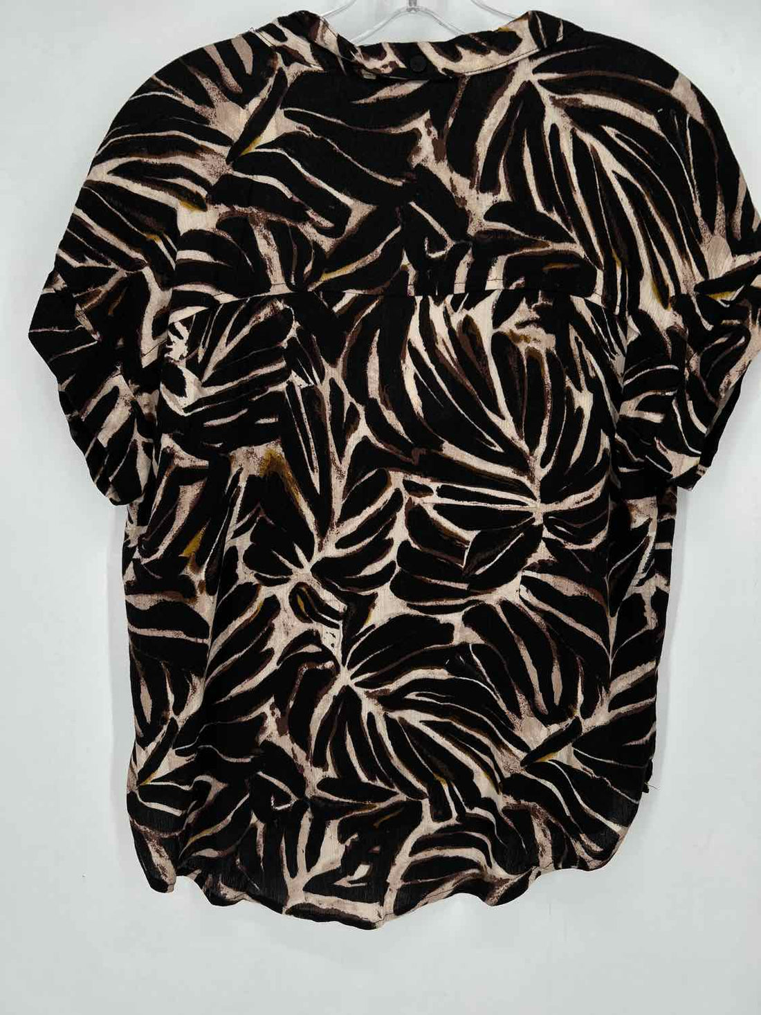 Per Se Size S Black & Brown NWT Short Sleeve