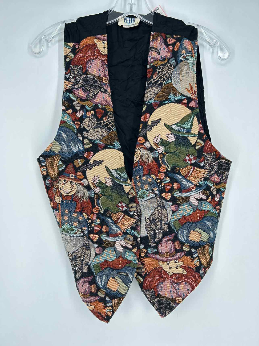 Pasta Size L Halloween Print Vintage Vest