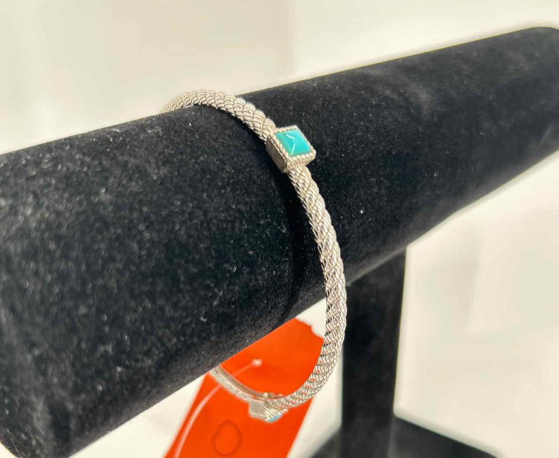 Judith Ripka Sterling Silver Turquoise Bracelet