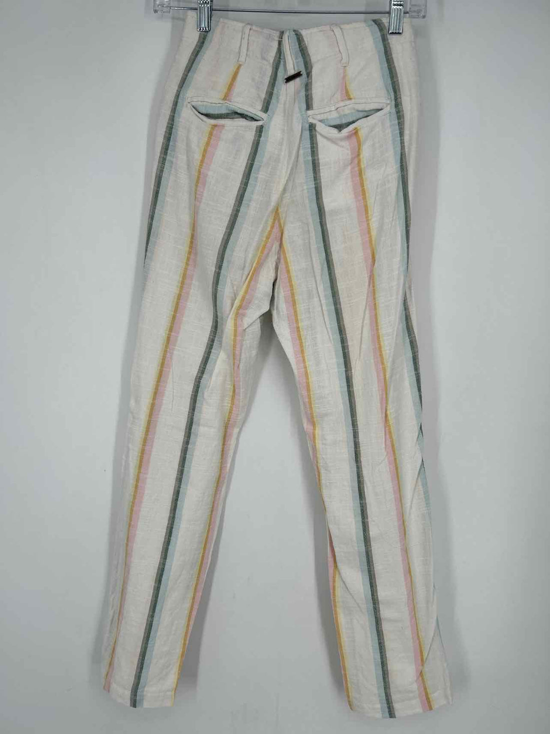 Billabong Size 25 White Striped Pants