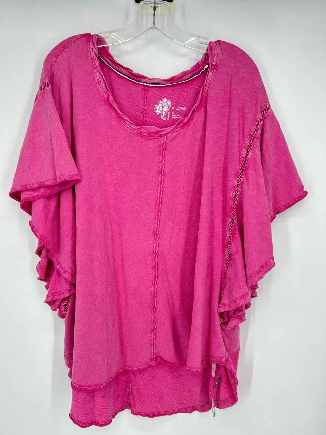 Pilcro Size XL Dark Pink Short Sleeve
