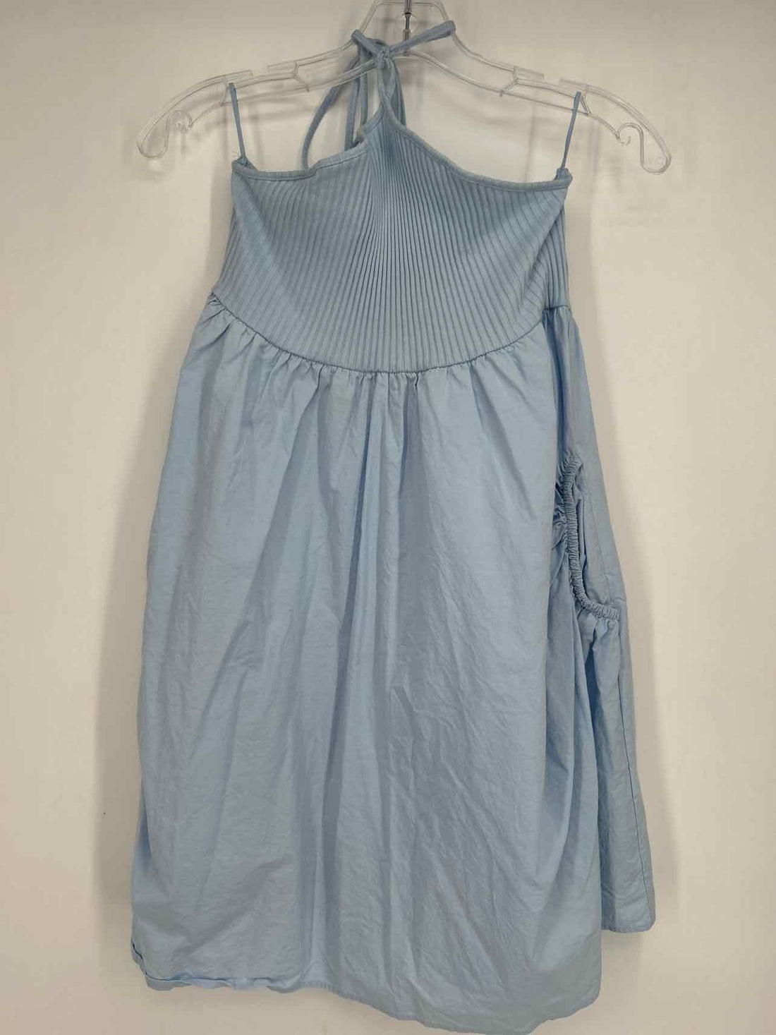 Zara Size S Light Blue One Shoulder Dress