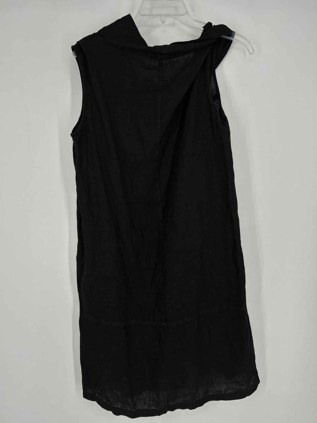 SOUL Size L Black Linen Sleeveless Dress