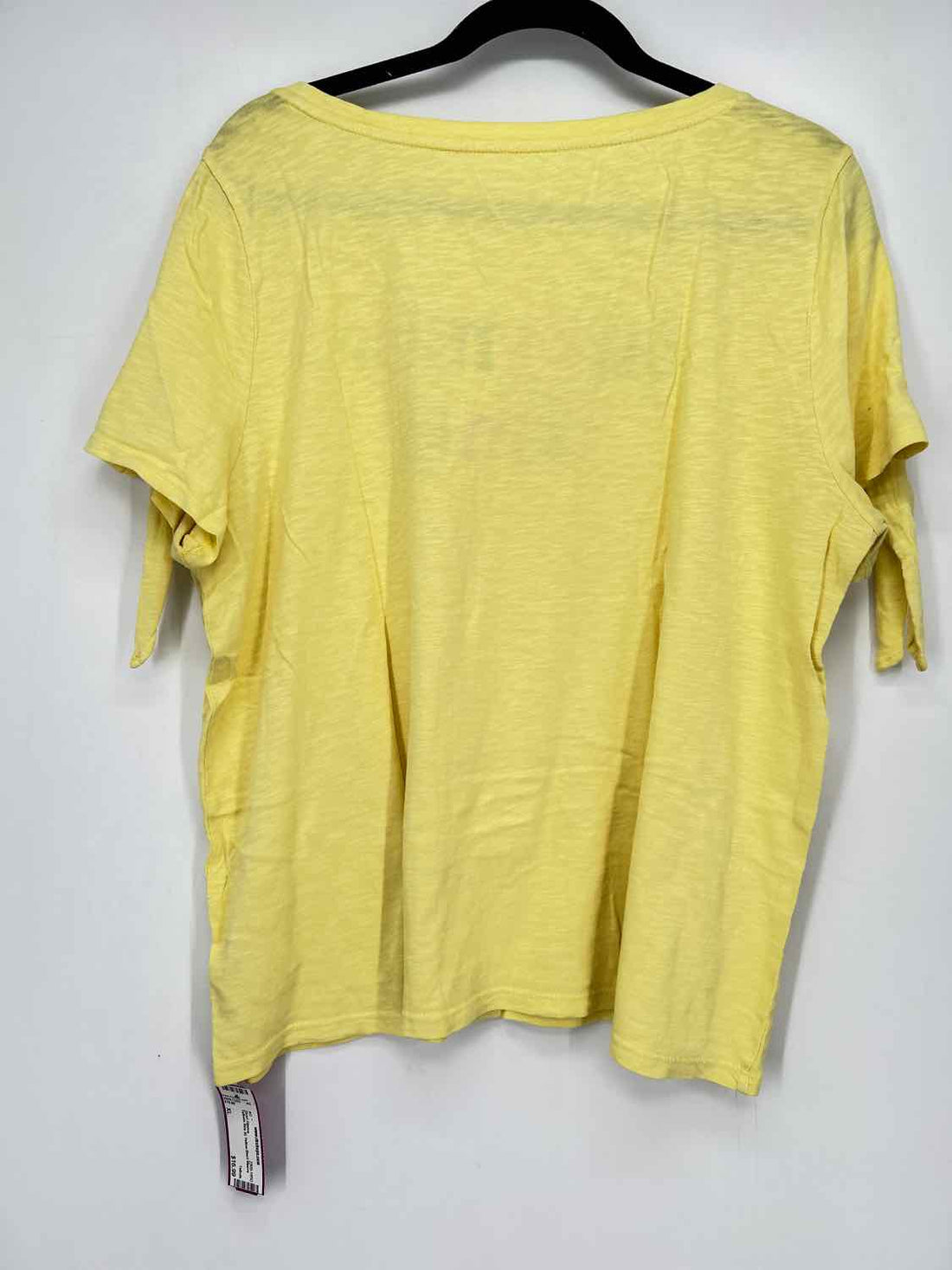 Talbots Size XL Yellow Short Sleeve