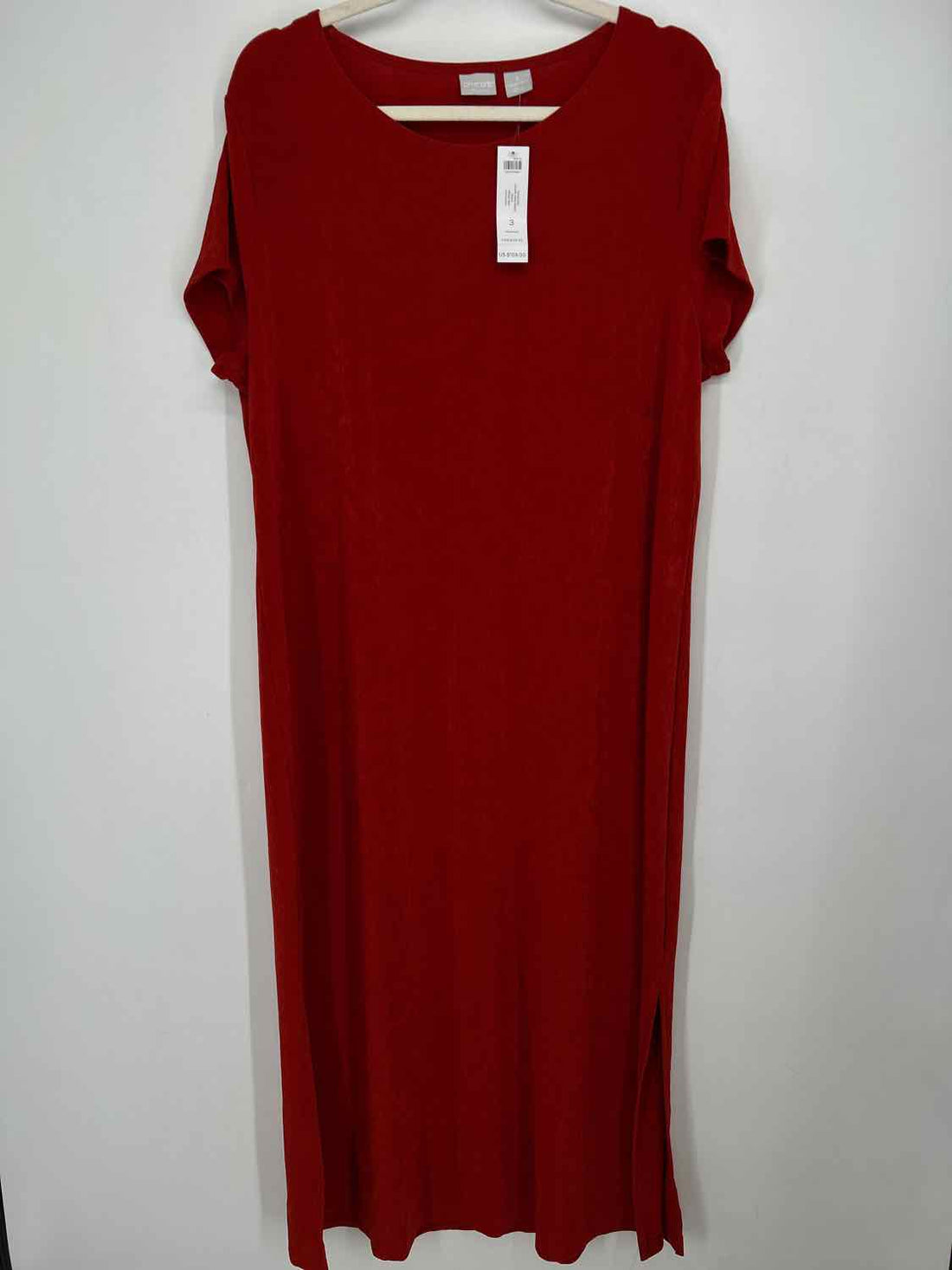 Chicos Traveler's Size 3(XL) Burnt Orange Pre Owned Dress
