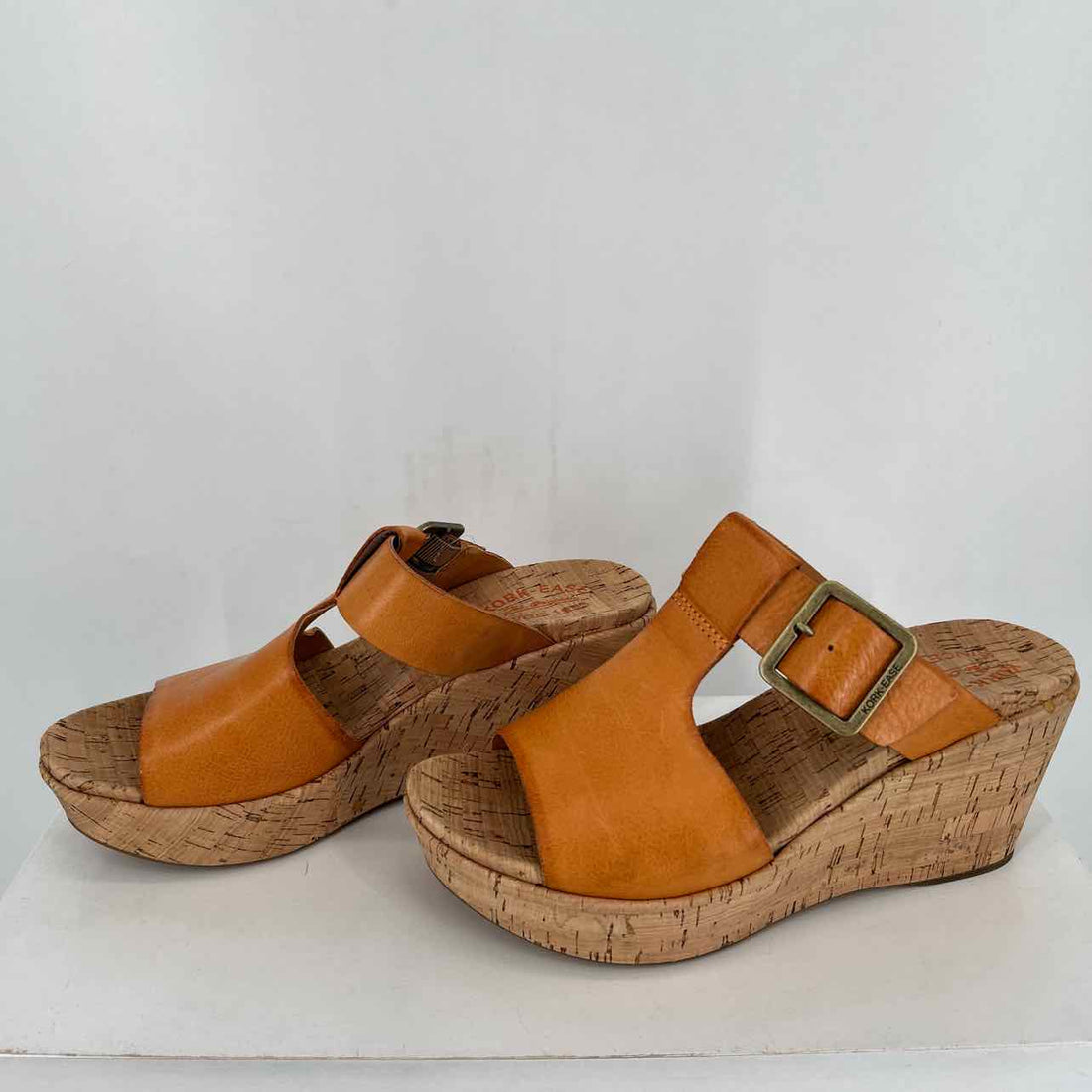 Kork Ease Women Size 10 Cognac Cork Wedges
