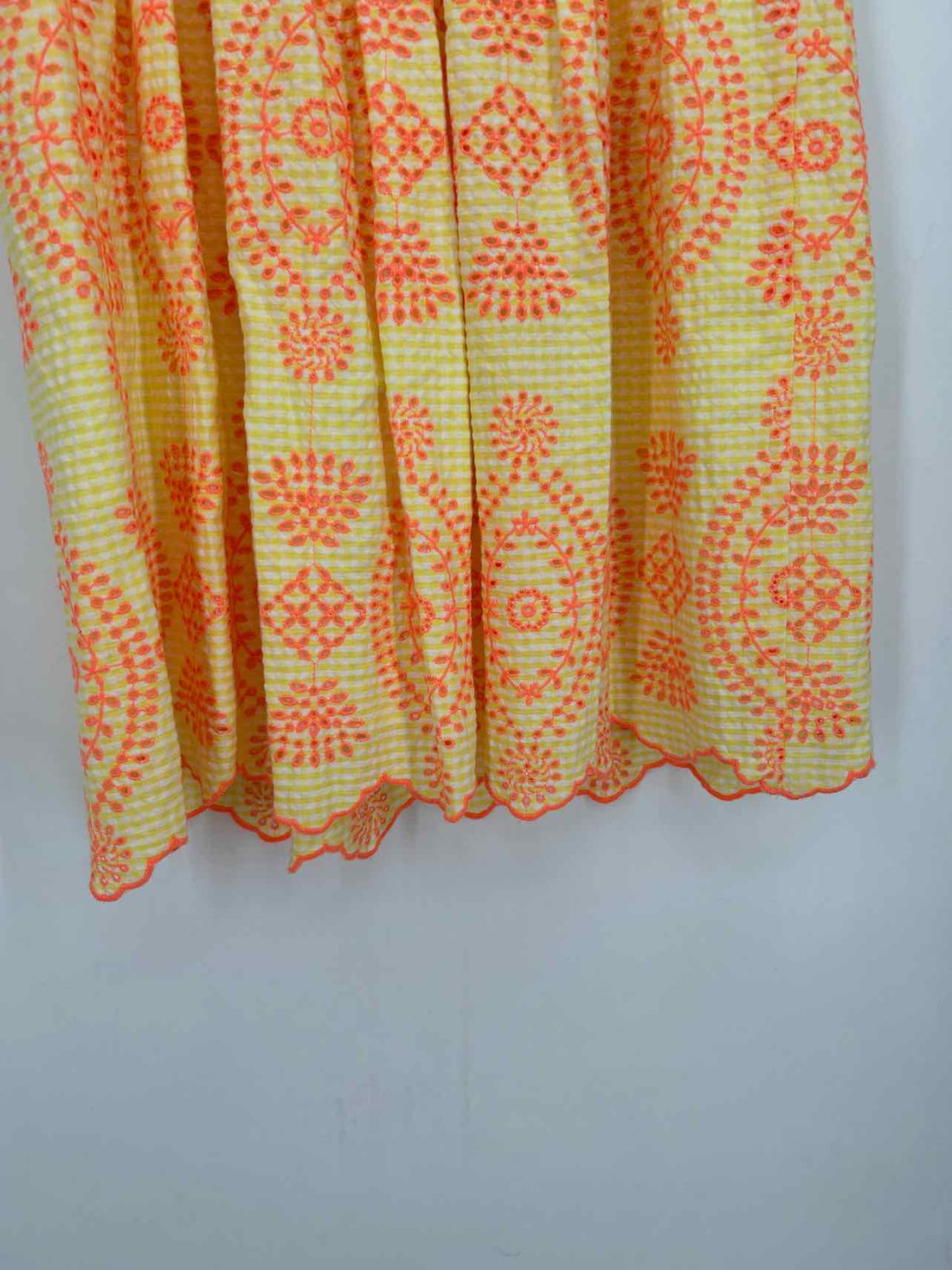Lilly Pulitzer 00 Yellow & Coral Eyelet Lilly Pulitzer Dress