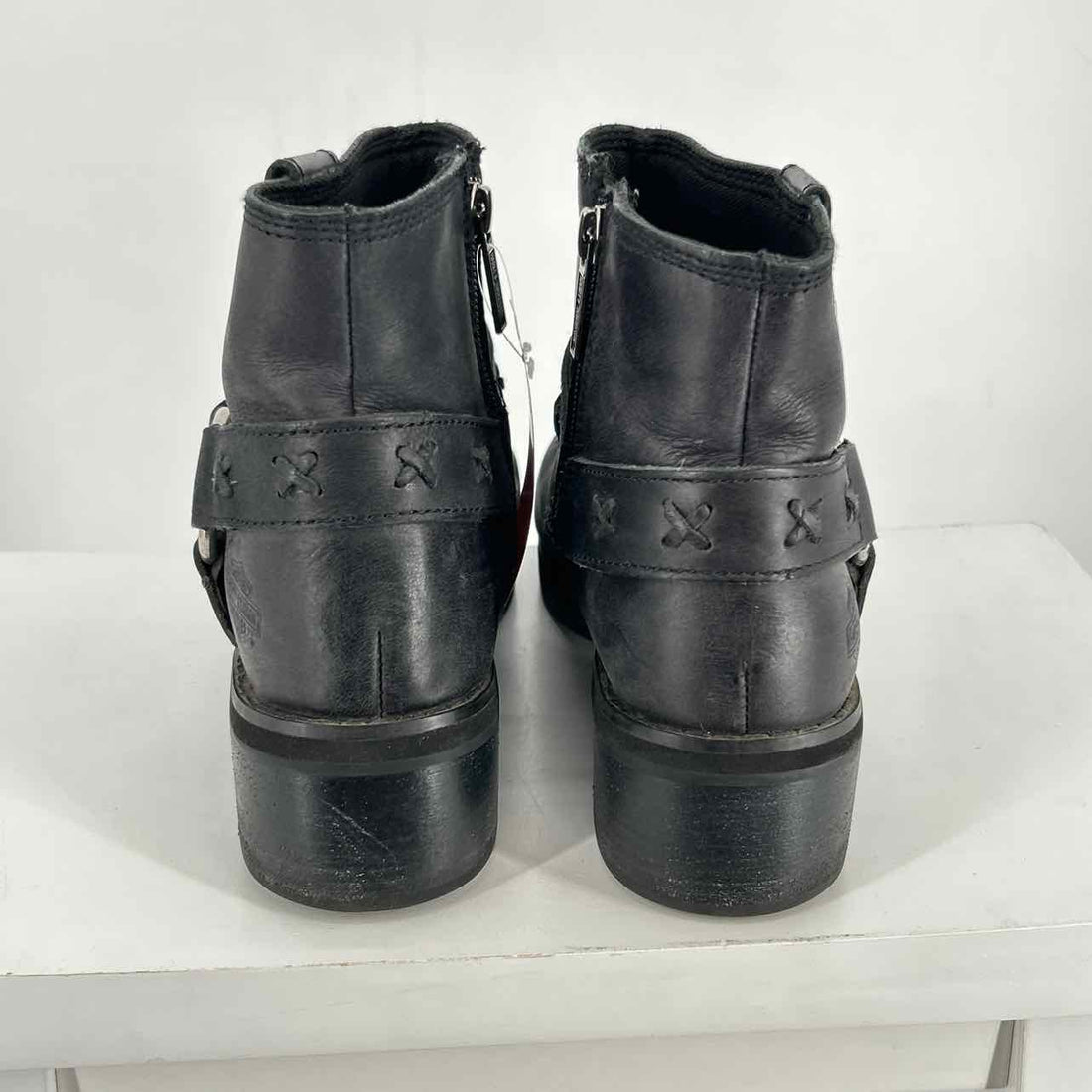 Harley Davidson Women Size 8 Black Ankle Boot