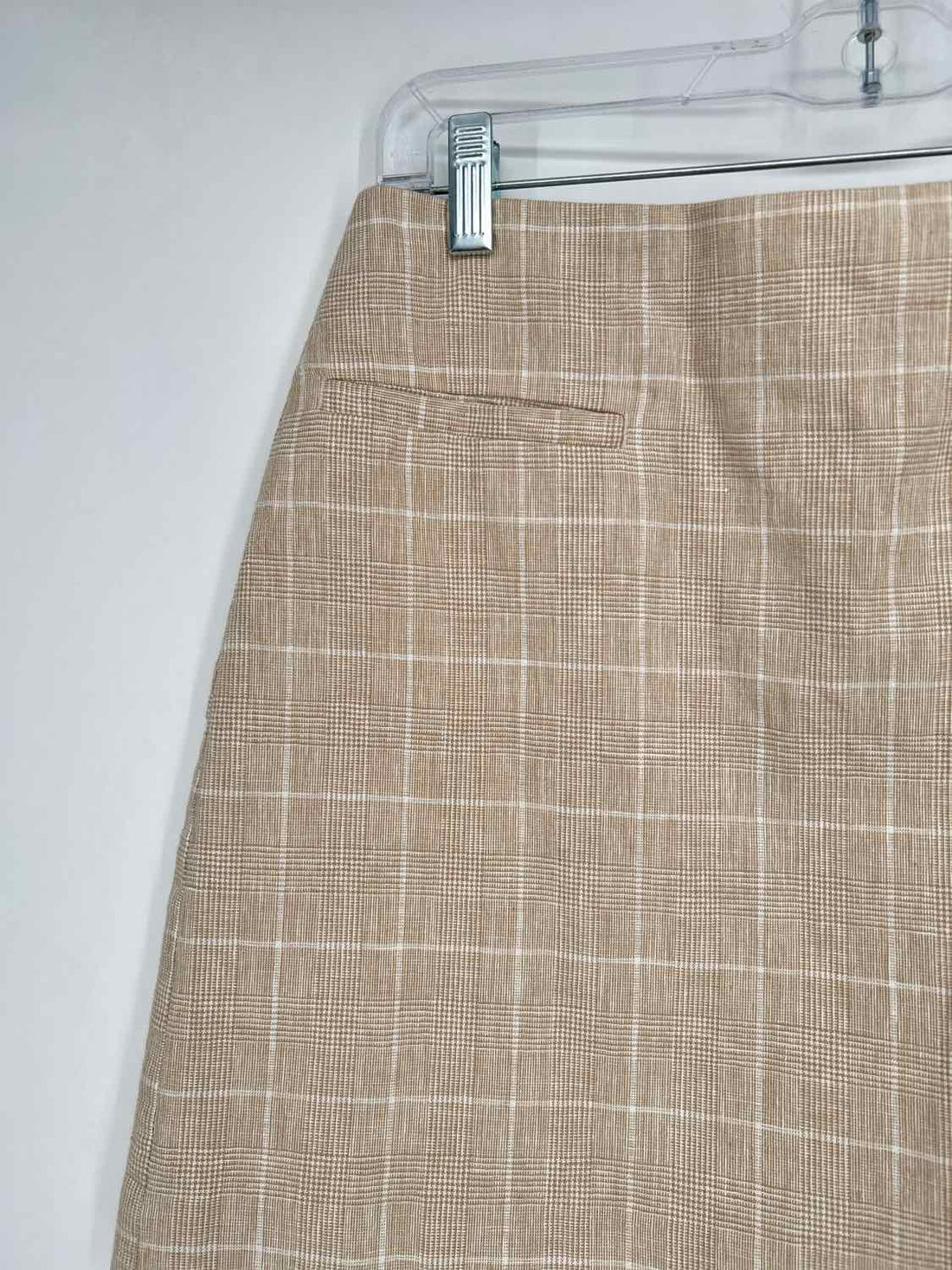 Madewell Size 2 Beige & White Plaid Skirts
