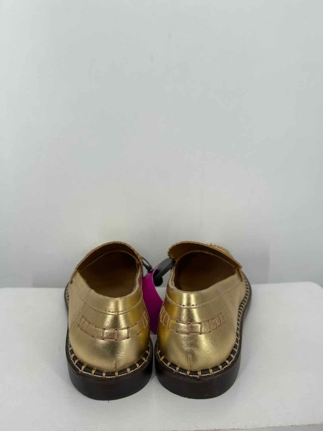 Schultz Women Size 8 Gold Genuine Leather Loafers