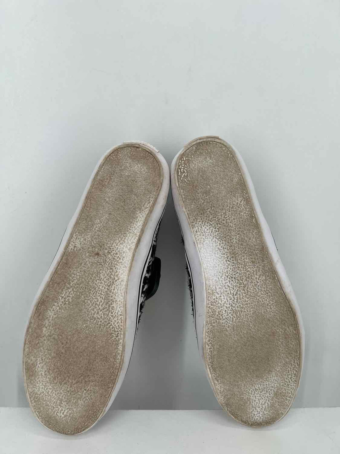 Kate Spade Women Size 9.5 Black & White Colorblock Pre Owned Tweed Flats