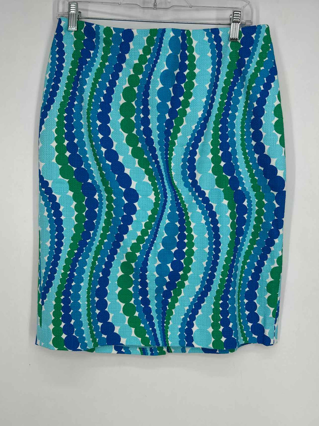 Talbots Size 10 Blue & Green Print Skirts