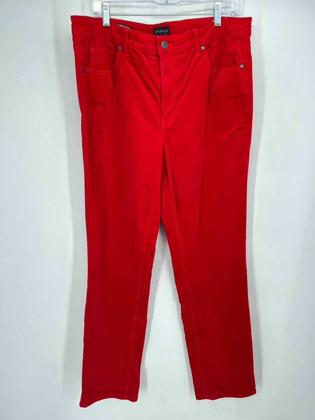 Talbots Size 14 Red Corduroy Pants