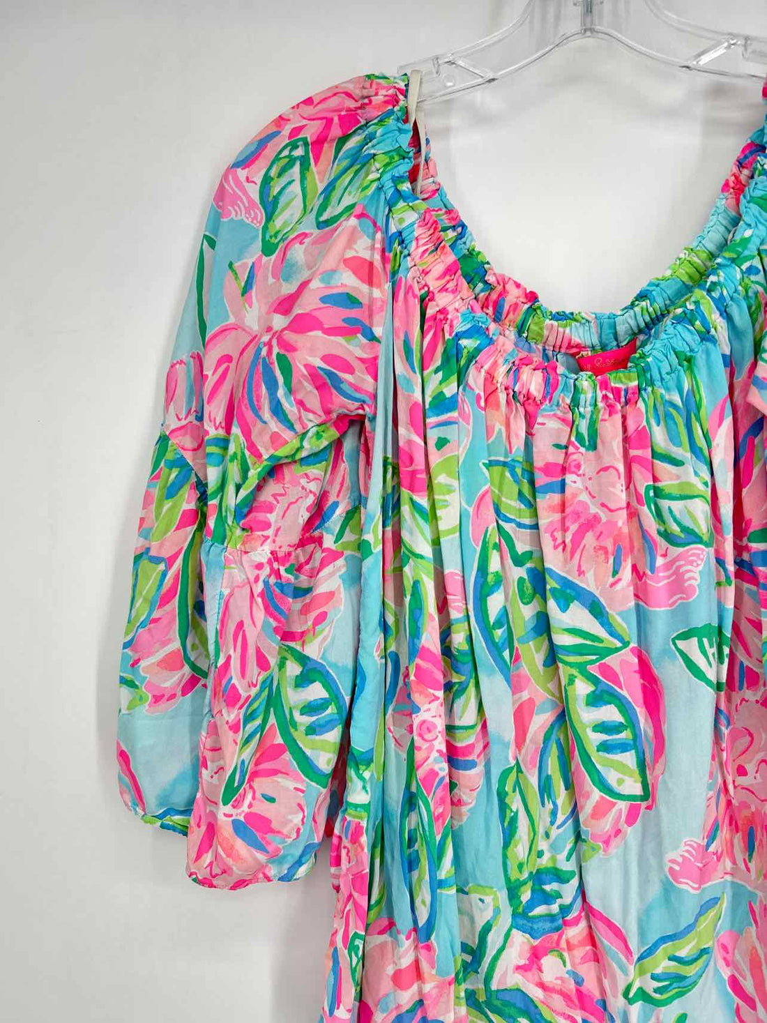 Lilly Pulitzer M Light Blue Floral Lilly Pulitzer Top