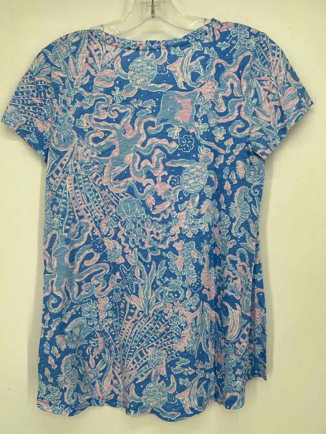 Lilly Pulitzer S Blue & Pink Print Lilly Pulitzer Top