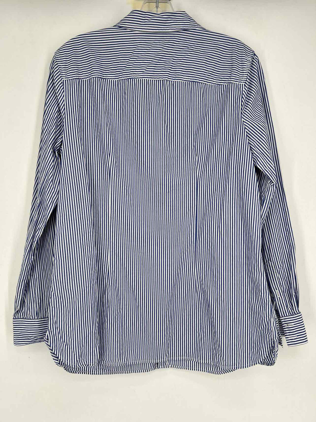 Talbots Size M Navy & White Striped Long Sleeve