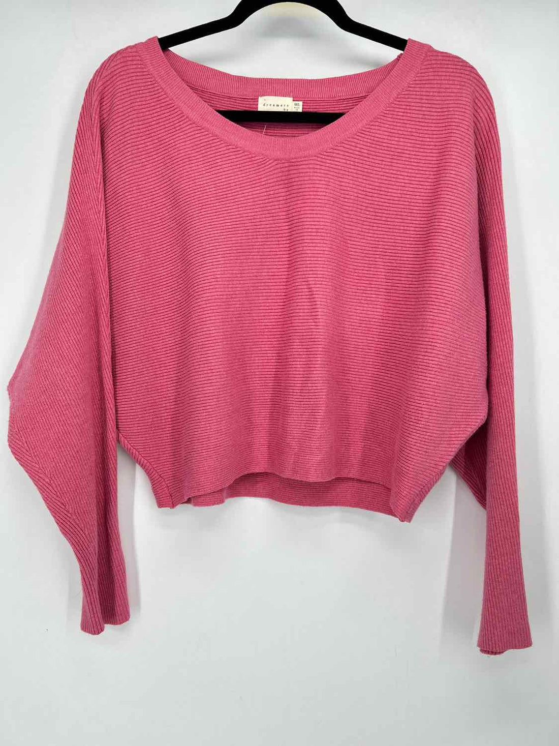 Dreamers by Debut Size L Pink Ribbed Sweater
